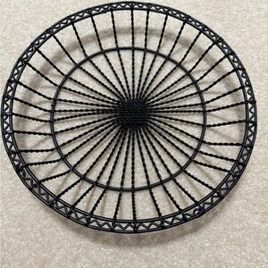Farmhouse Black Wire Basket Decoration